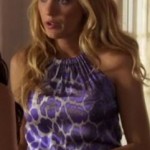 Dear Fashion Kitty, Serena’s Purple Animal Print Dress