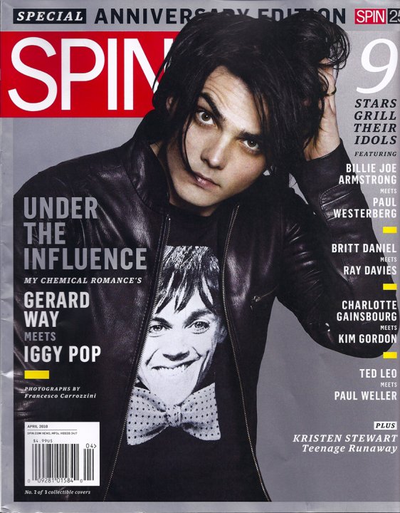 spin magazine cover gerard way