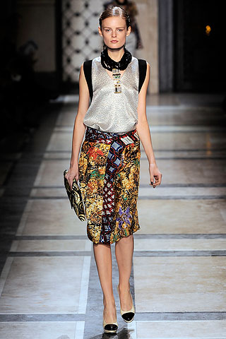 dries tribal print skirt