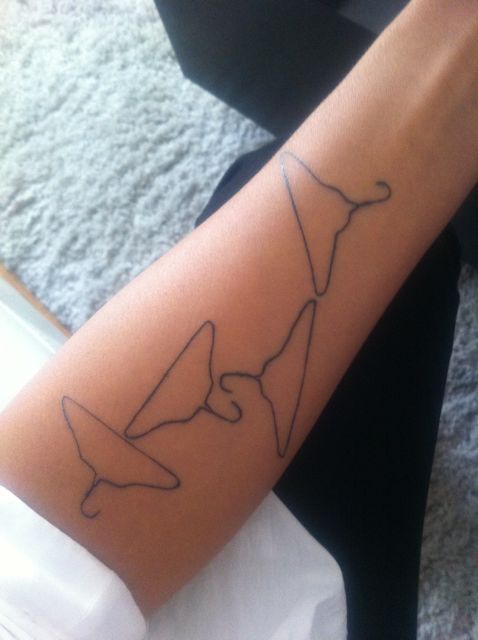 aug 9, 2012 - Clothes Hanger tattoo (Timeline)