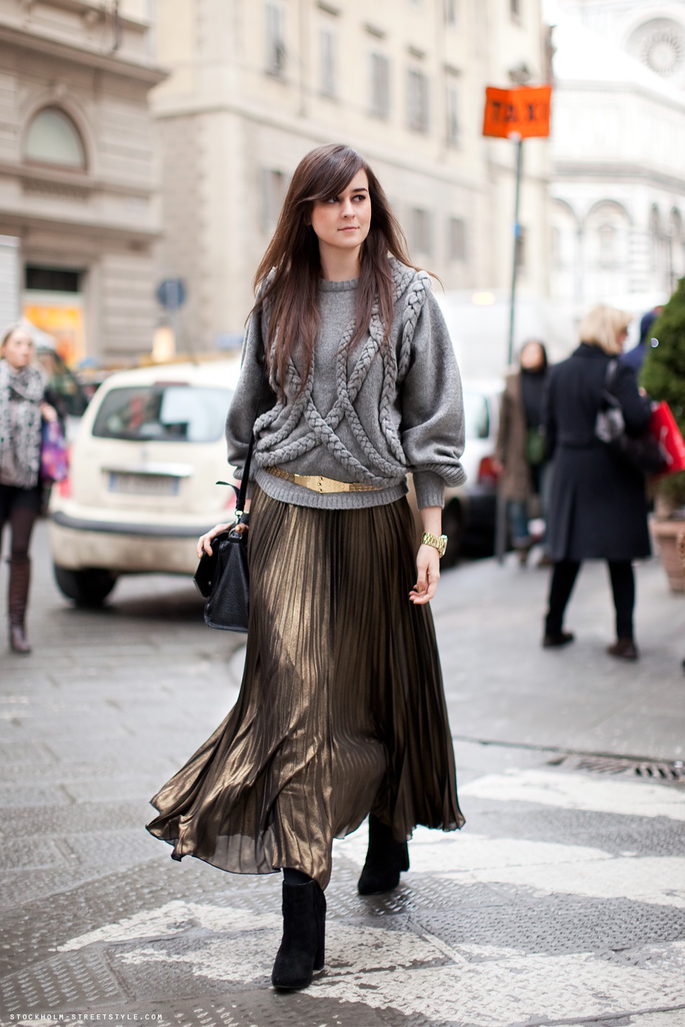 Layer Up Like a Street Styler in a Fall Favorite Trend: Skirts