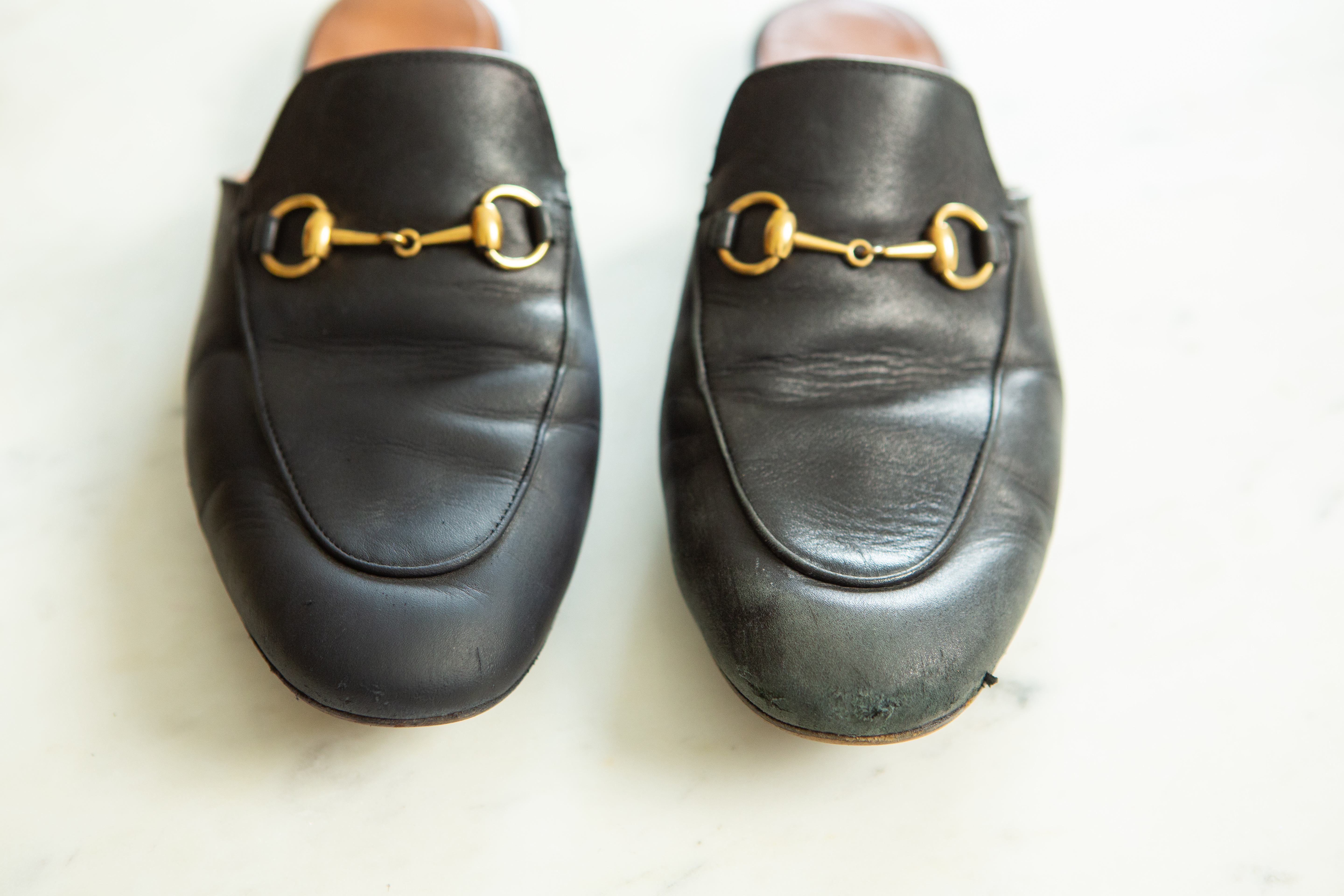 How To Shine Gucci Princetown Loafers At Home | Lauren Messiah