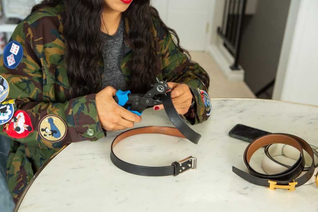 DIY How To Resize A Belt At Home Lauren Messiah